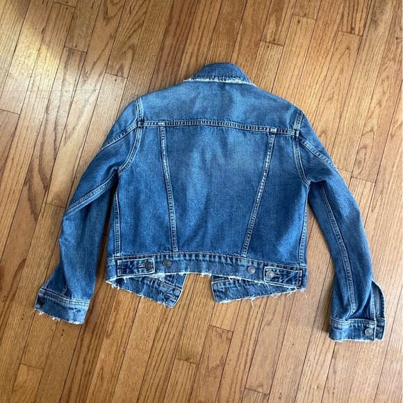 Current / Elliot The Baby Trucker Denim Jean Jacket - Small Size 1 - Grassland - Picture 11 of 11